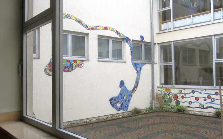 Der Lichthof als toter Raum vor der Sanierung